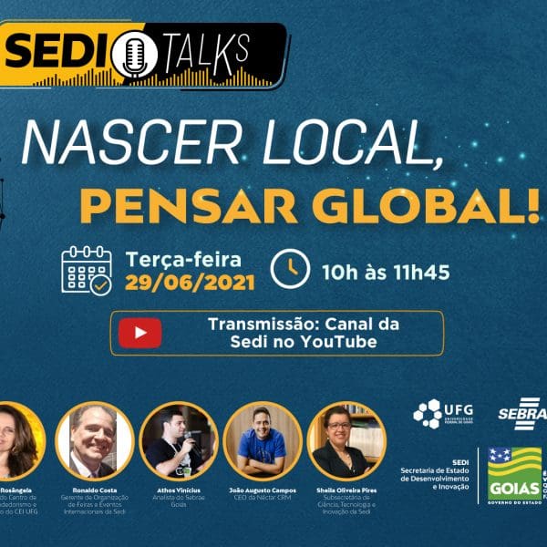 O evento é realizado pela Superintendência de Negócios Internacionais da Sedi, em parceria com UFG e Sebrae – GO, provocará discussão sobre exportação para ambientes de inovação, a importância de uma atuação global e os ambientes de inovação e exportação