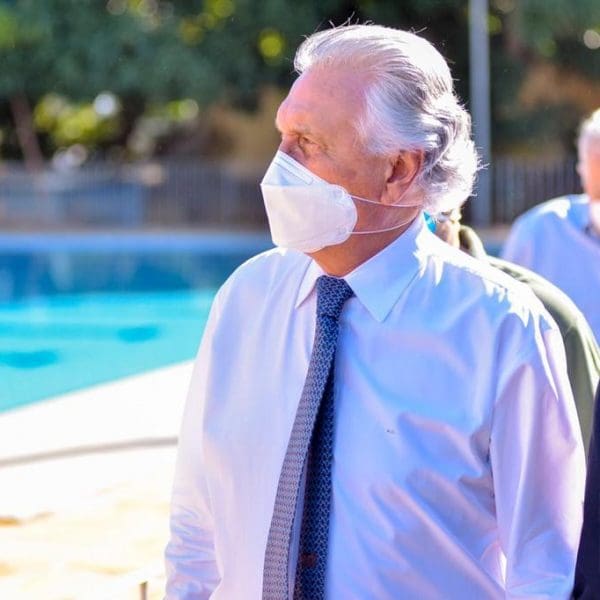 Governador vistoria obras na Praça de Esportes do Setor Pedro Ludovico