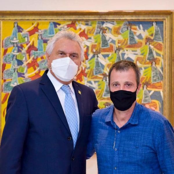 Governador Ronaldo Caiado e maratonista