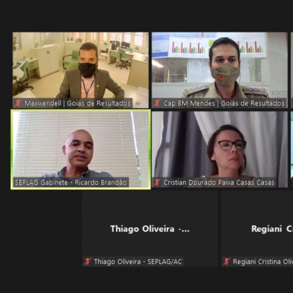 print da reunião on-line