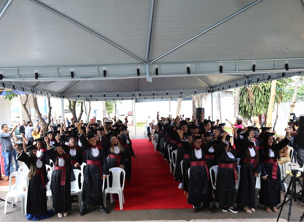 Solenidade de formatura de alunos do programa GoiásTec