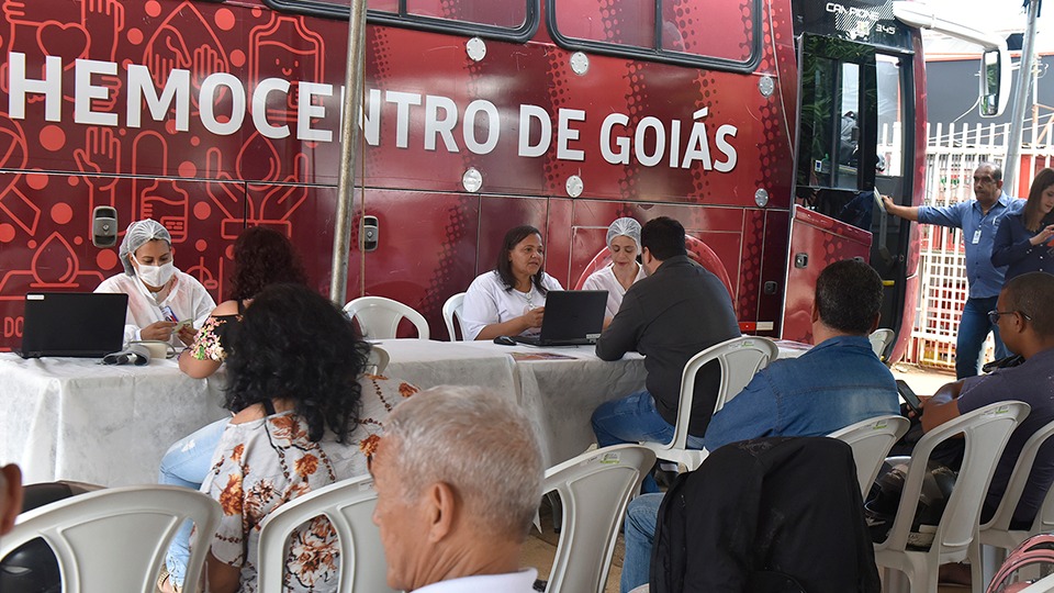 Coleta externa da Rede Hemo de Goiás