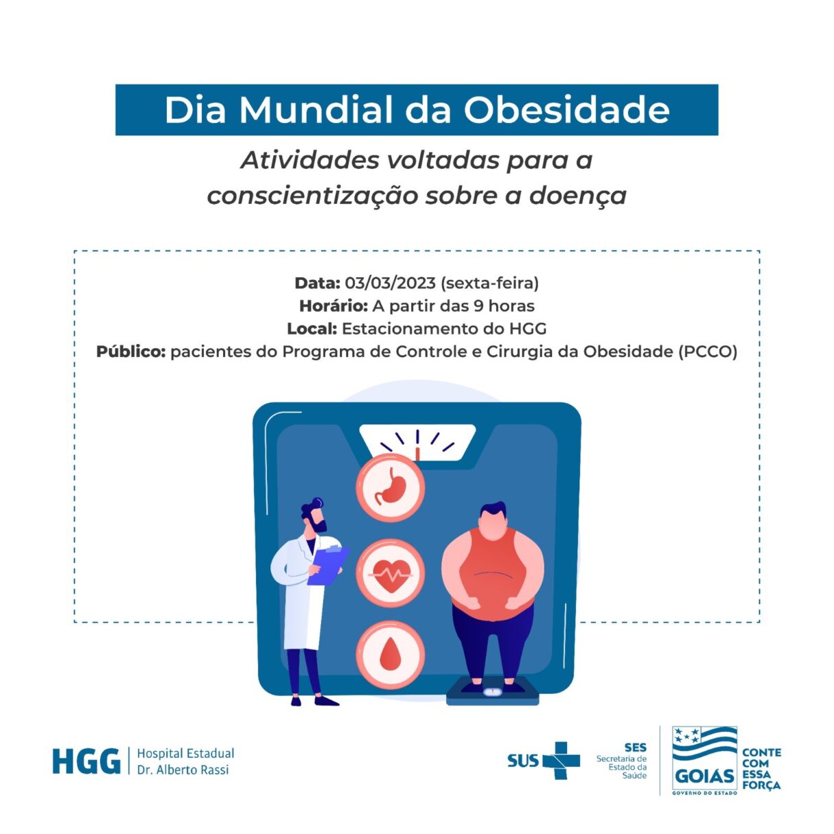 HGG promove evento em alusão ao Dia Mundial da Obesidade