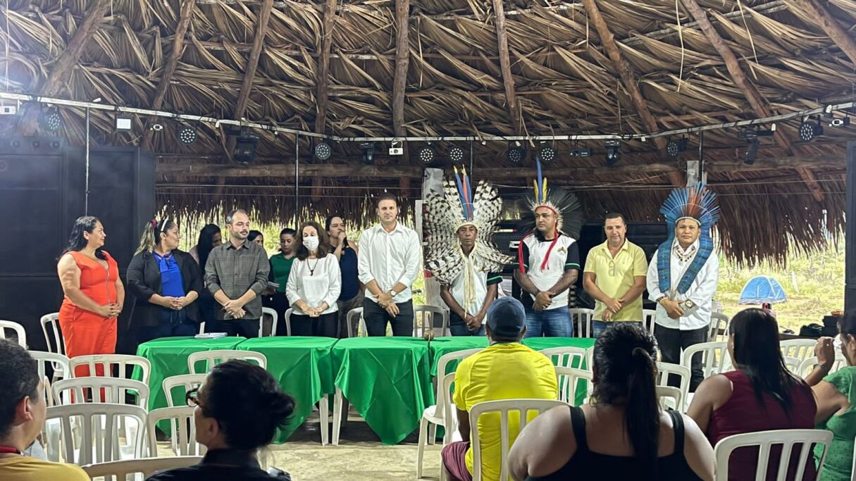 Encontro Formativo reúne professores indígenas na Aldeia Carretão, em Rubiataba