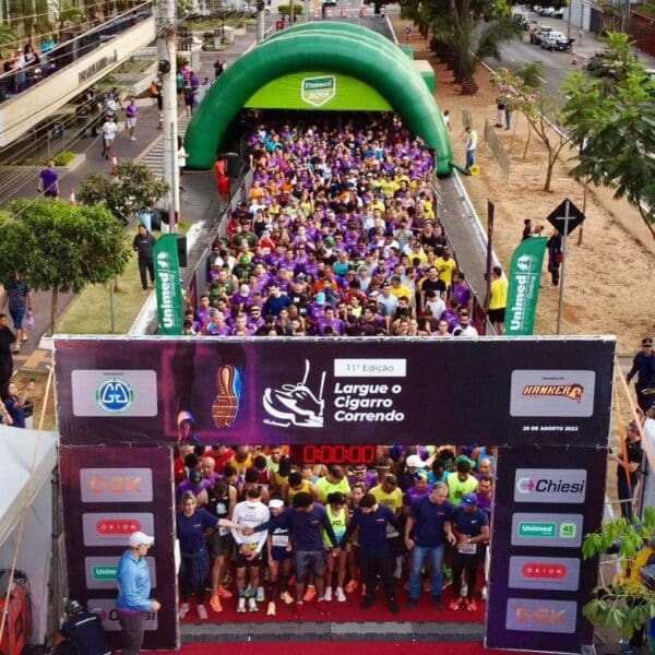 Corrida pelo fim do vício no cigarro reúne mais de 800 pessoas em Goiânia