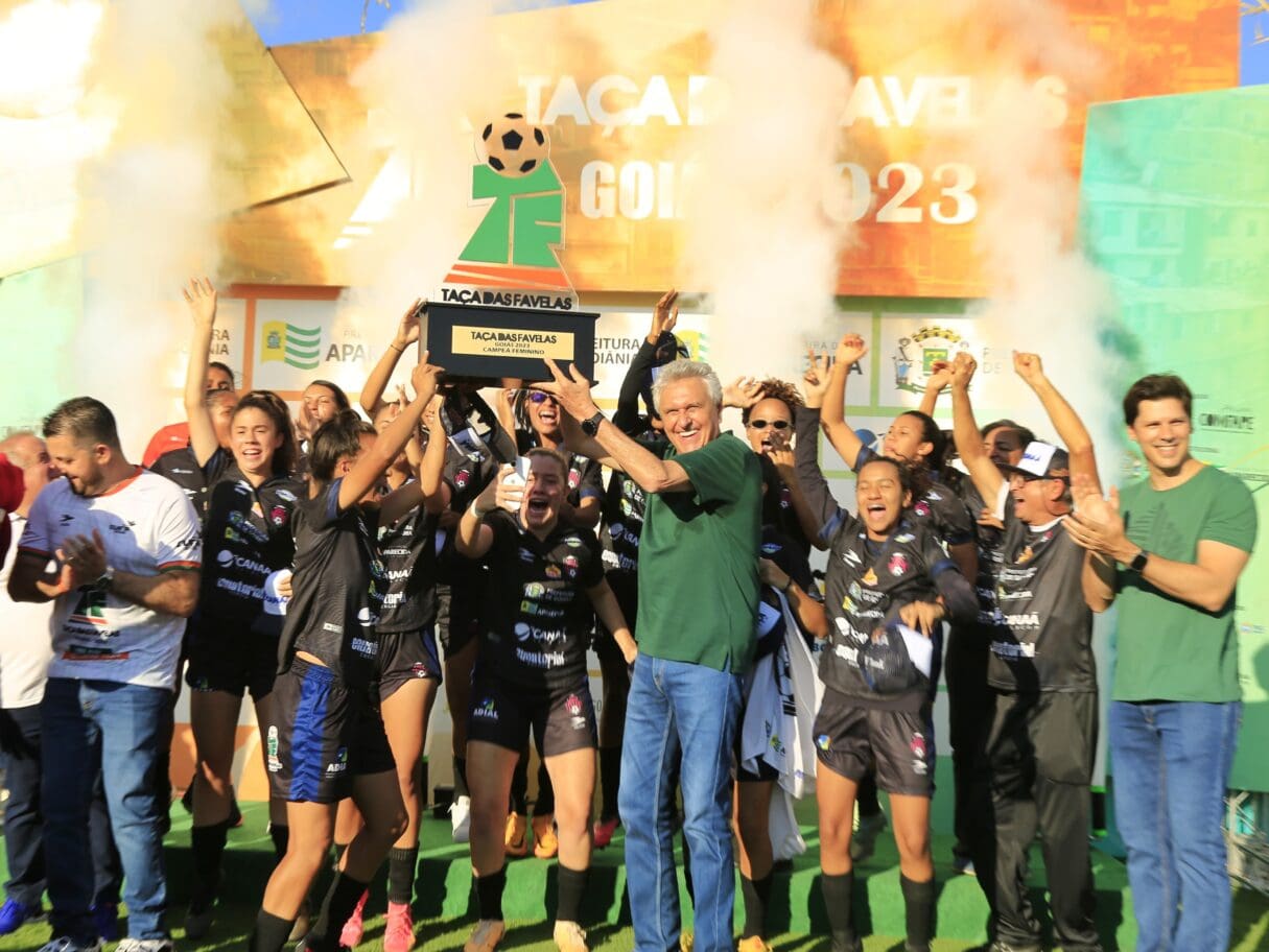 Ronaldo Caiado na final da Taça das Favelas Goiás