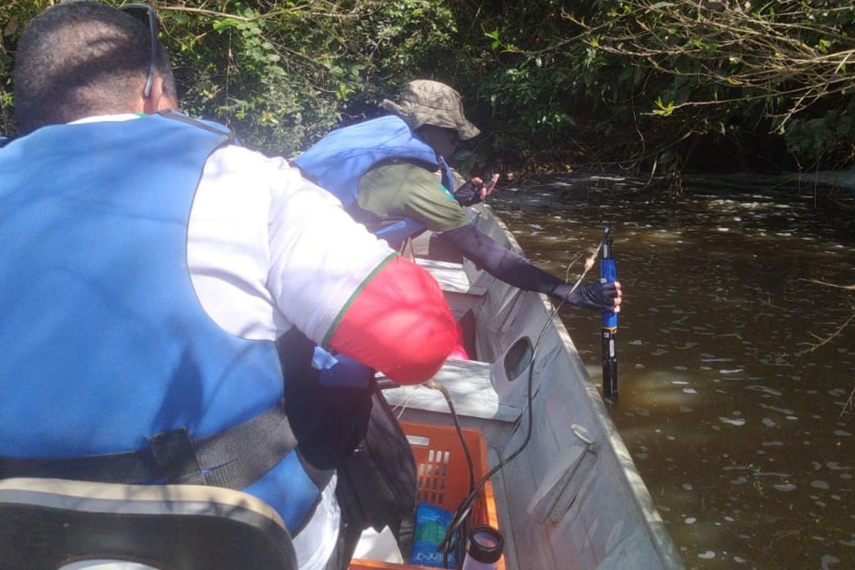 Semad investiga causa da morte de peixes no Rio Vermelho, entre os municípios de Britânia e Aruanã