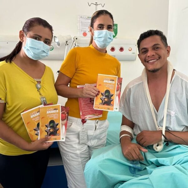 Hugo conscientiza sobre Maio Amarelo