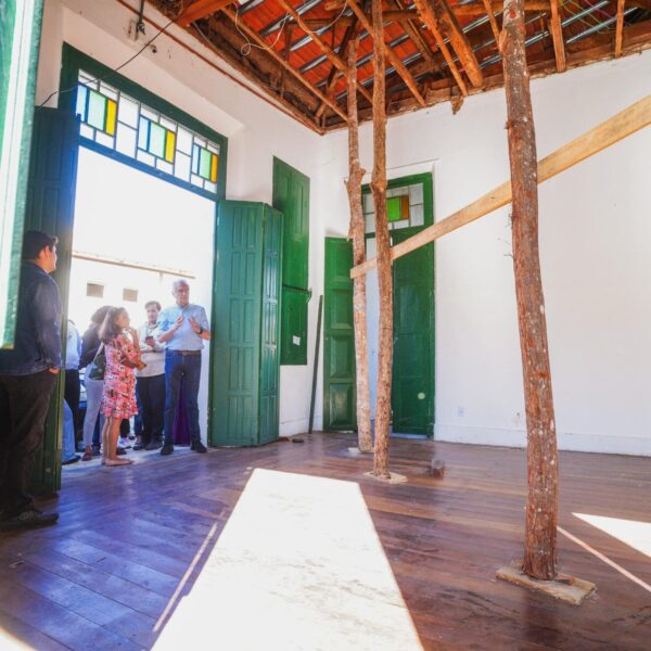 Caiado na cidade de Goiás