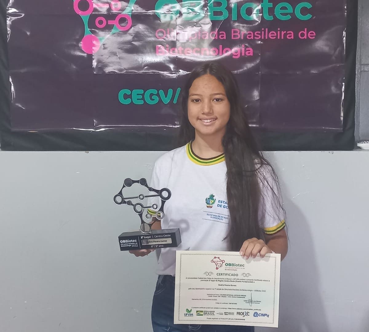 Estudantes goianos são premiados na 3ª Olimpíada Brasileira de Biotecnologia 