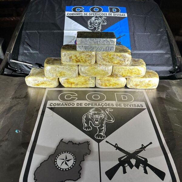 carga de cocaína apreendida