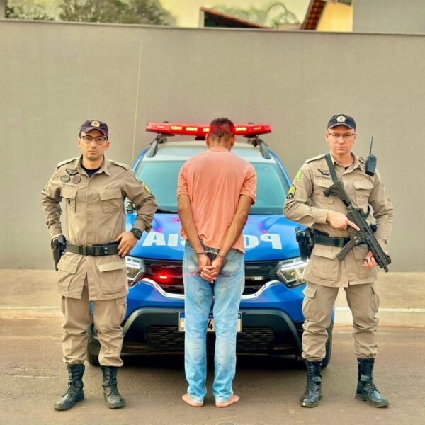 Homem preso em Mineiros por incêndio criminoso