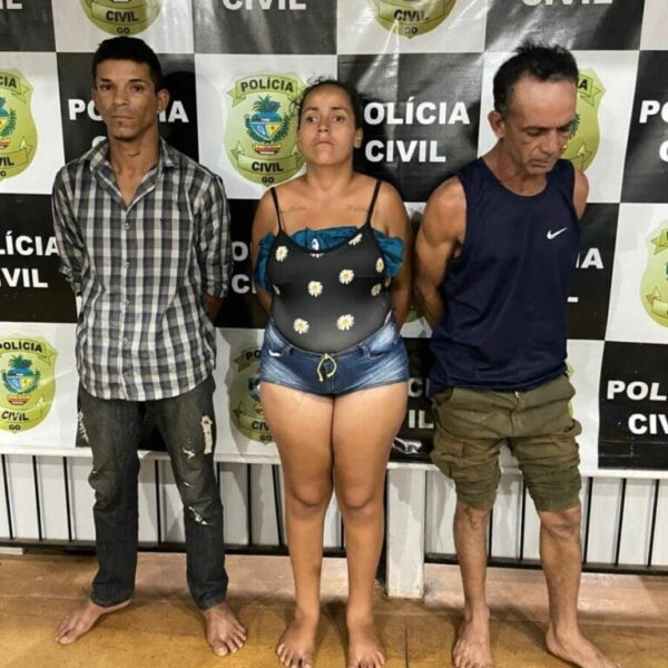 Trio furtava fieis em Trindade Foto SSP