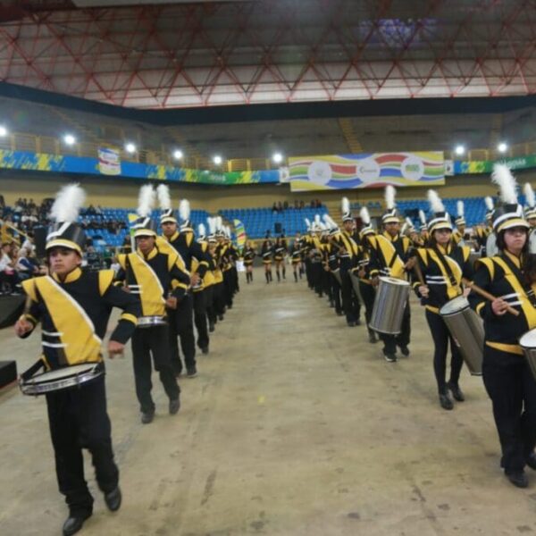 Faego 2024: Bandas e fanfarras de colégios da rede pública brilham em performances musicais no Goiânia Arena