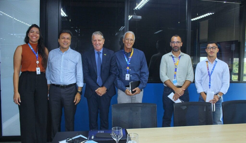 Secretário estadual de Indústria, Comércio e Serviços, Joel Sant’Anna, participou de reunião com presidente da Equatorial, Lener Jayme