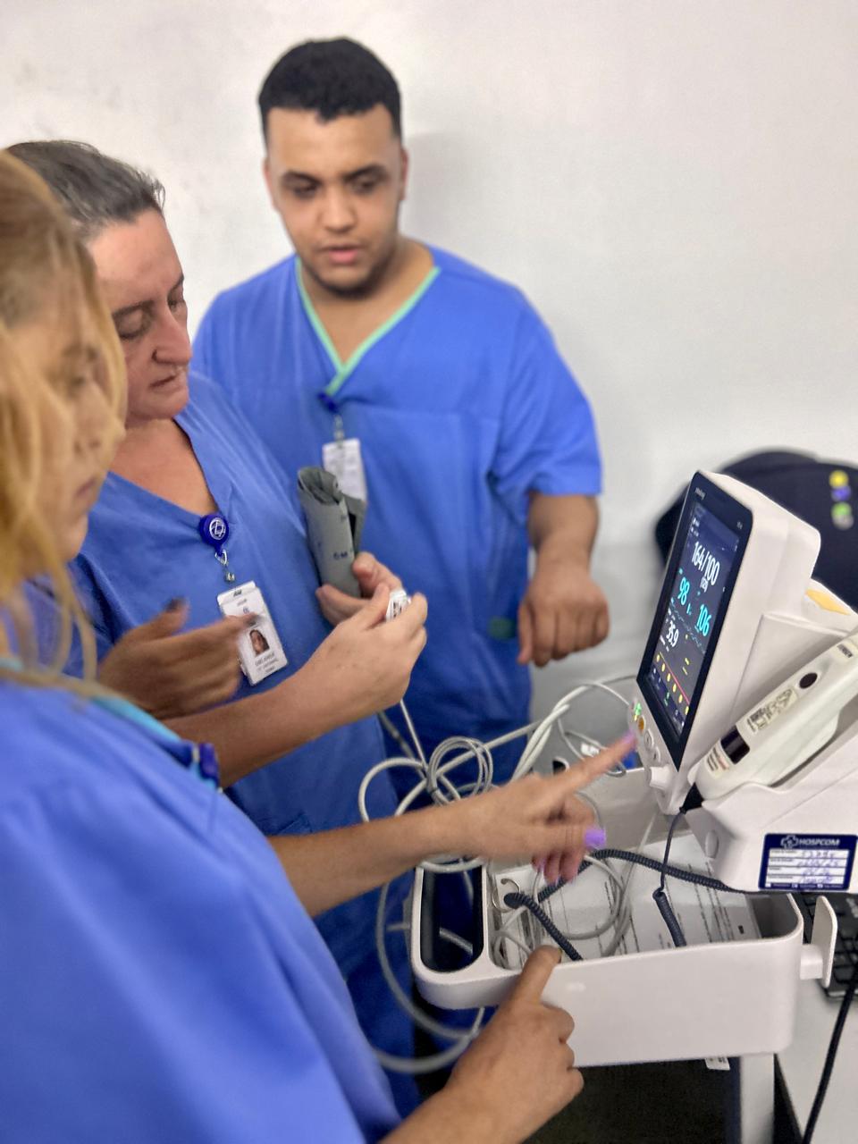 Novos equipamentos do Hugo