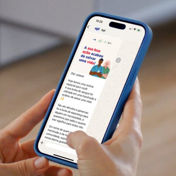 Aplicativo do Hugol para doadores de Sangue