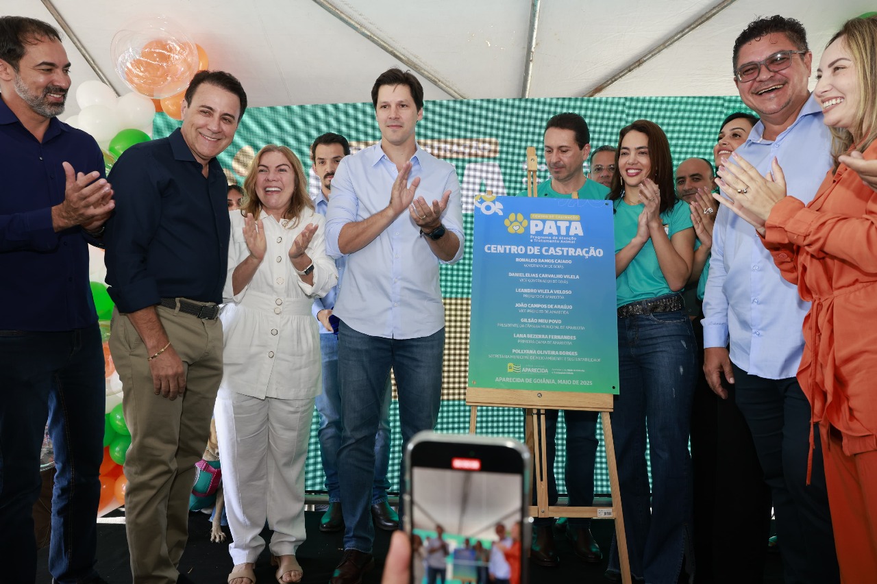 Legenda Daniel Vilela reforça importância de inauguração de Centro de Castração em Aparecida espaço vai oferecer atendimento gratuito para cães e gatos, com foco no acolhimento, na saúde pública e no controle populacional_ Fotos Jota Eurípedes