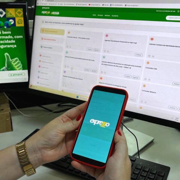 tela do celular mostrando o app do EXPRESSO