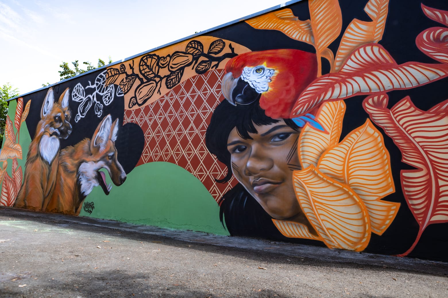 Mural setor Negrão de Lima de Jéssica Muriel