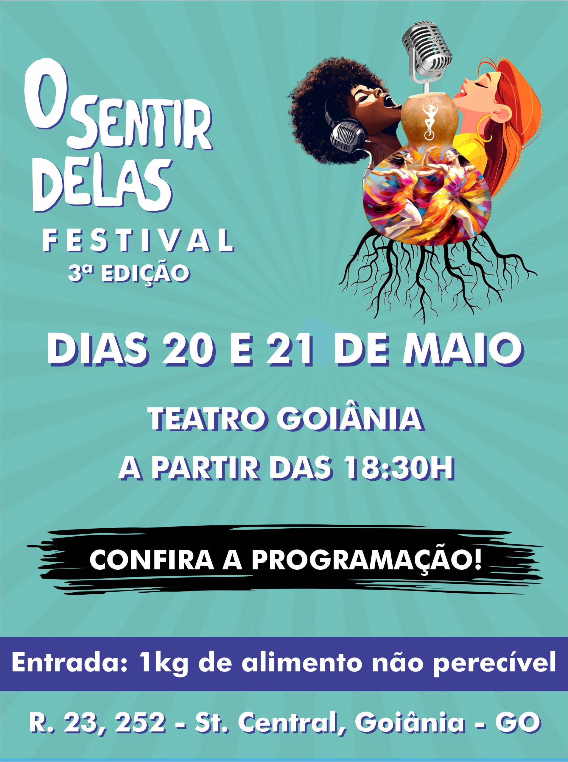 Festival no Teatro Goiânia celebra protagonismo feminino nas artes goianas