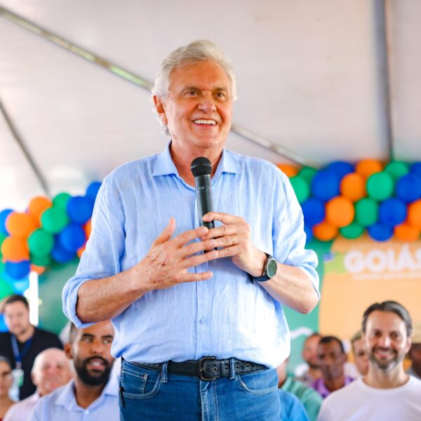 Governador Ronaldo Caiado em evento