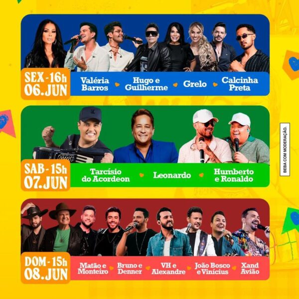 cartaz do arraiá do bem