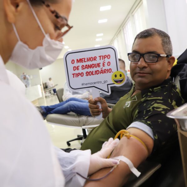 Doadores de sangue em Goiás são homenageados pelo ato voluntário que salva vidas (Foto Marco Monteiro)