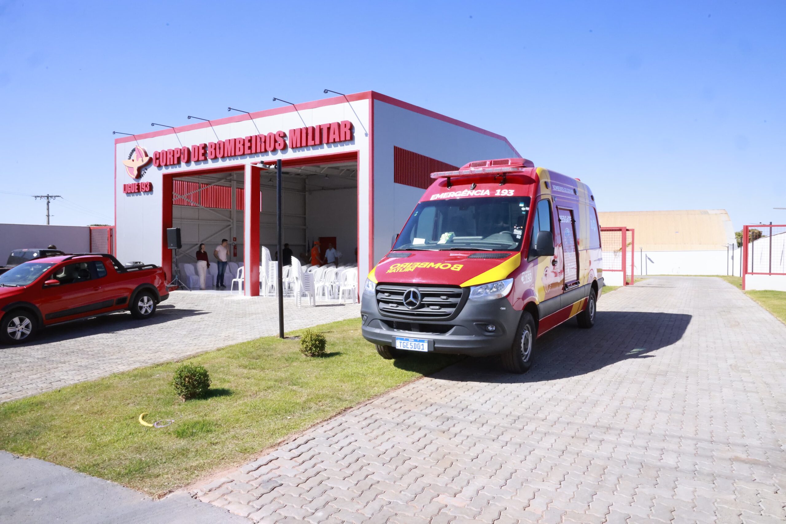 Daniel Vilela inaugura posto avançado dos Bombeiros em Caiapônia