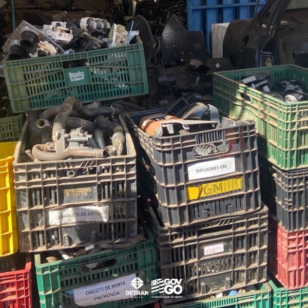Detran apreensão de peças automotivas irregulares