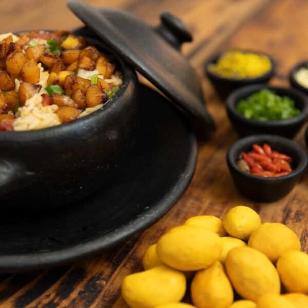 Prato típico goiano no Goiás Gastronomia