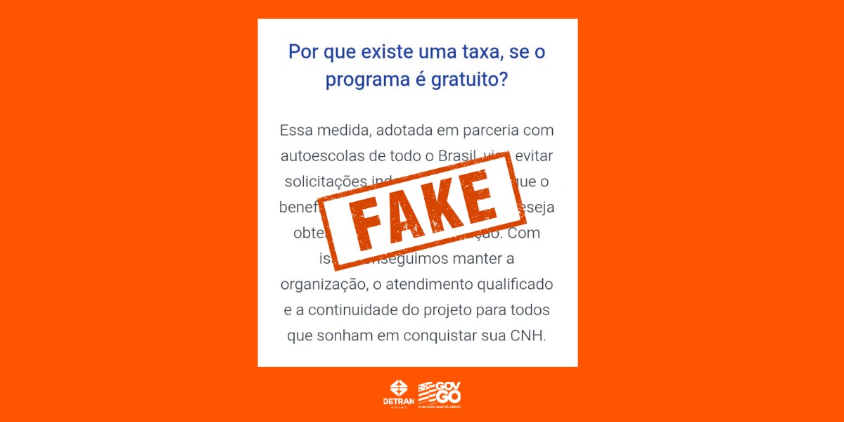 Alerta de golpe da CNH