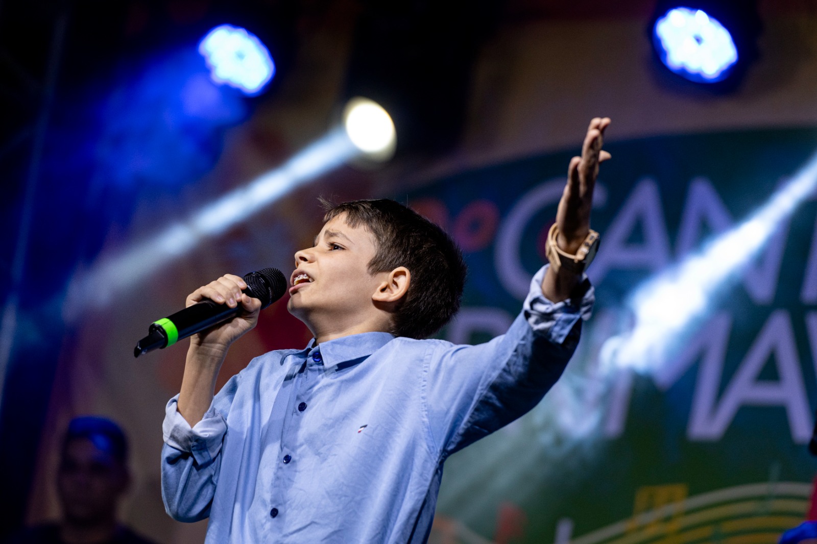 Cantor mirim nopalco do Canto da Primavera Kids