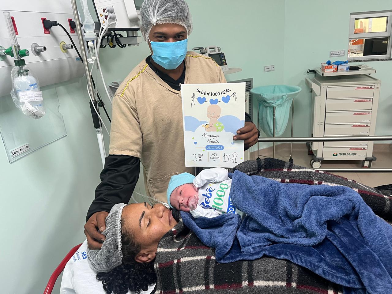 Heal registra nascimento do bebê de número 1.000