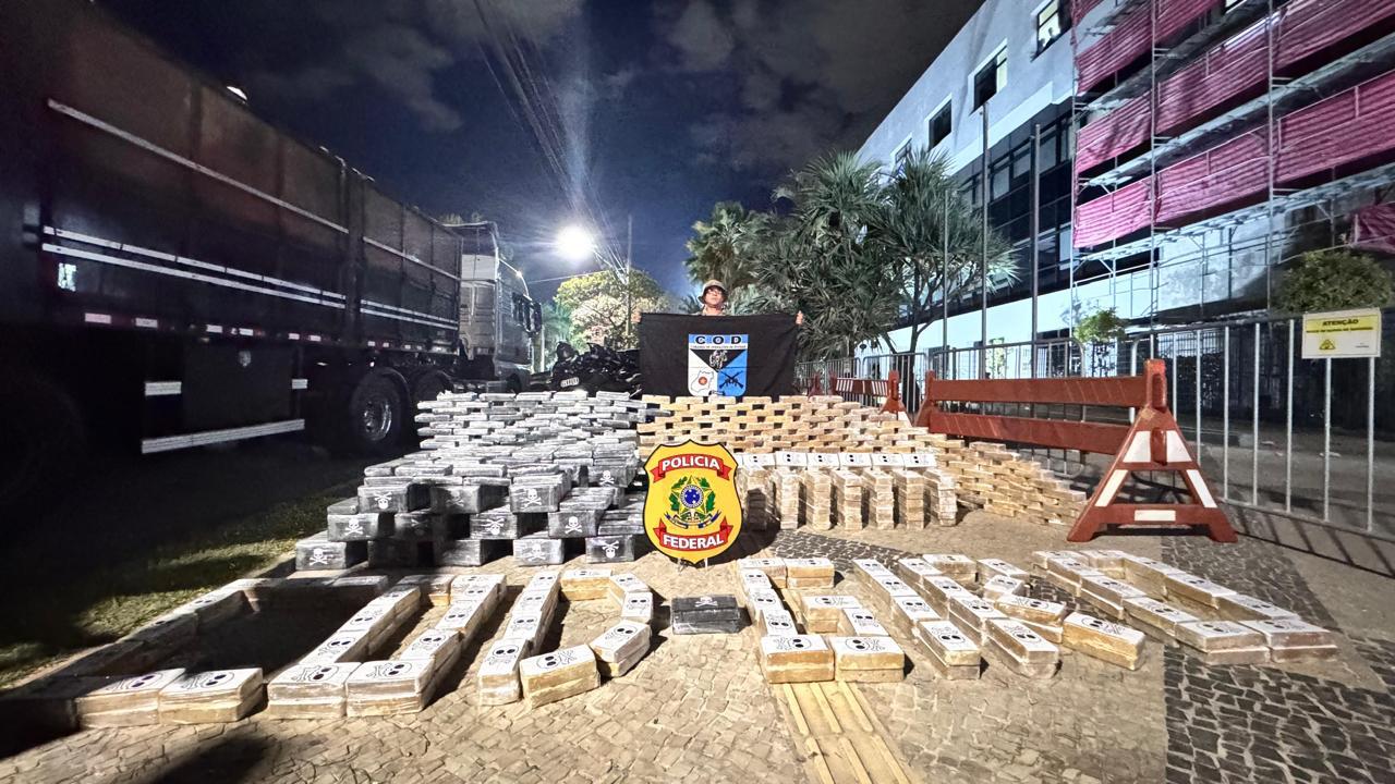 PF e PMGO fazem a maior apreensão de cocaína já realizada em Goiás