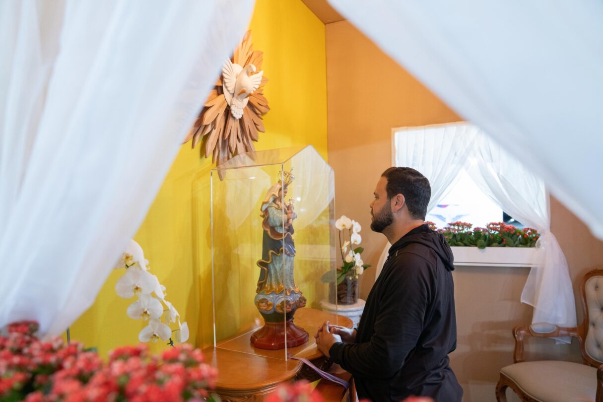 Imagem de Nossa Senhora d´Abadia no CAR de Muquém
