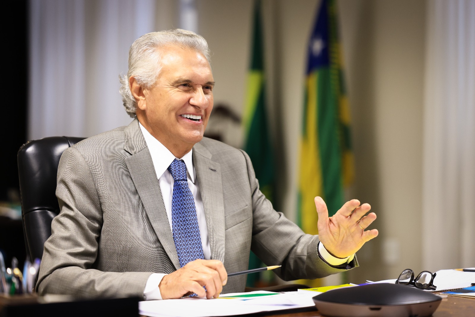 Governador mais bem avaliado do Brasil: Caiado atinge 88% em pesquisa da Genial/Quaest