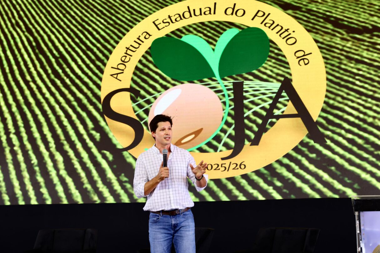 Daniel Vilela no lançamento da safra da soja