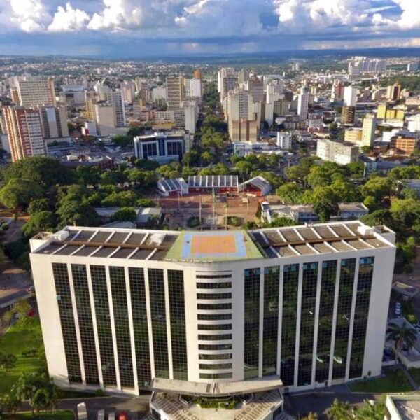 Vista aérea do Palácio Pedro Ludovico