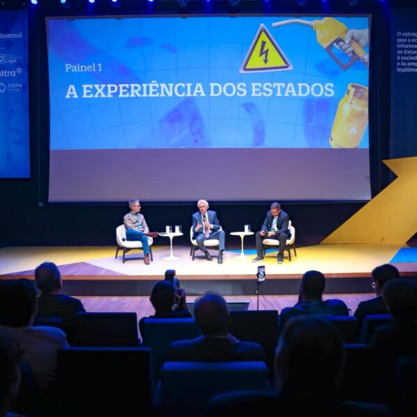 Caiado em evento sibre segurança em SP
