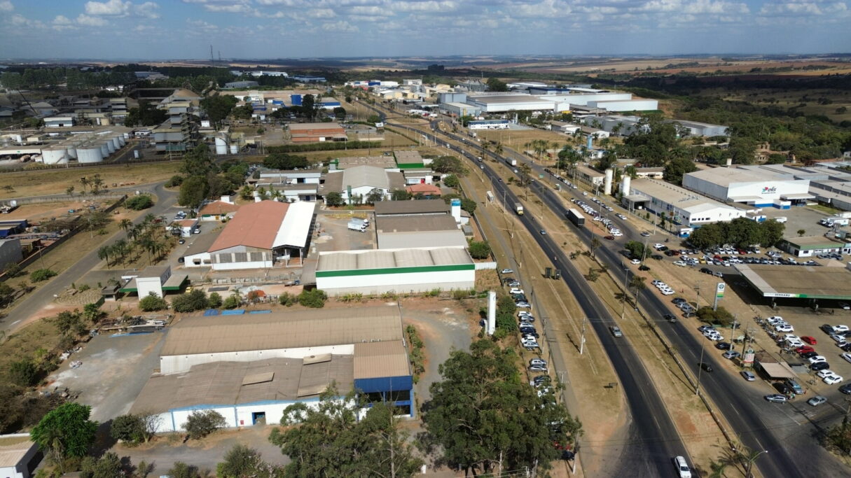 vista aérea do Daia