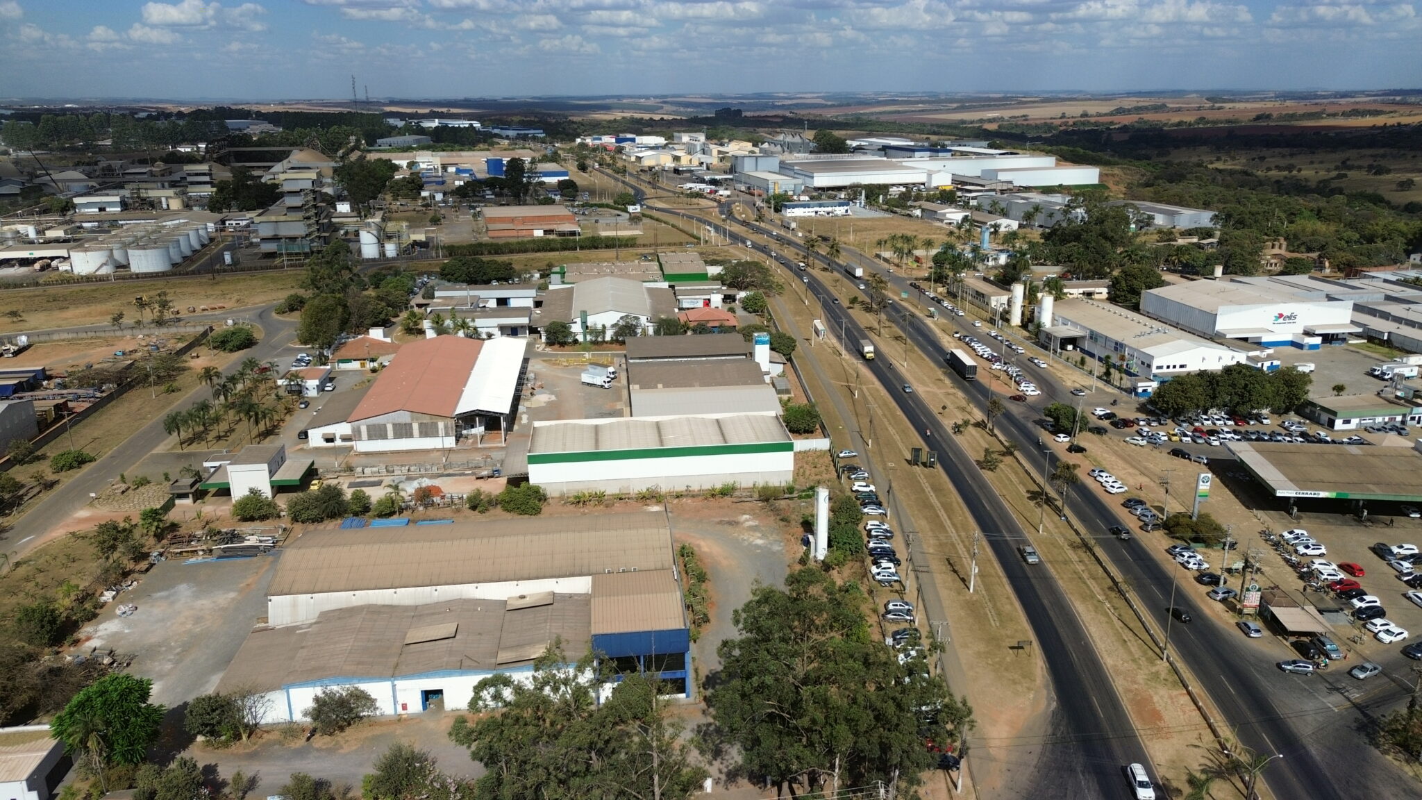 vista aérea do Daia