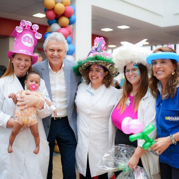 Caiado comemora funcionamento pleno do Cora durante festa das crianças