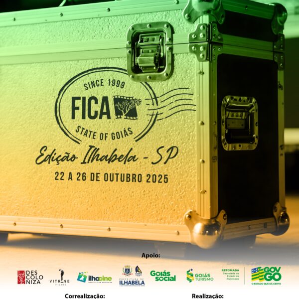 Arte que mostra Fica desembracando em Ilhabela