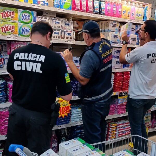 Apreensão de sabão em pó falsificado