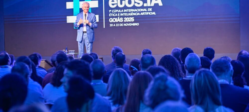 Caiado destaca que inteligência artificial é uma ferramenta impossível de definir limites, por isso a importância de se fazer bom uso dela Fotos Lucas Diener