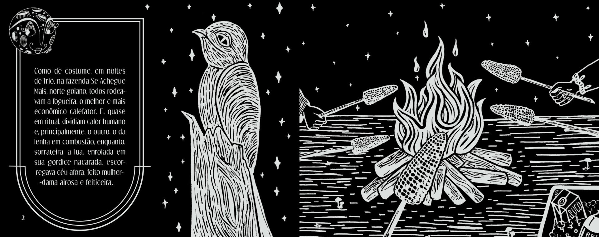 página ilustrada do livro Assombração da escritora Lêda Selma