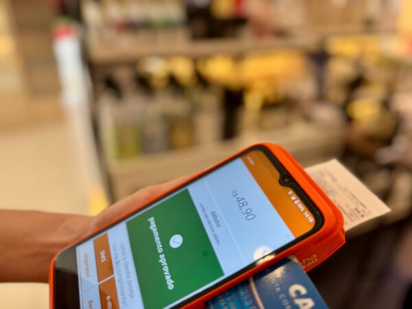 máquina de pagamento de cartão