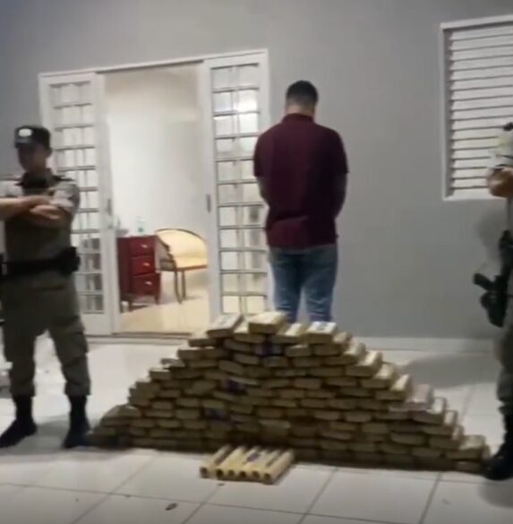 droga escondida em túnel