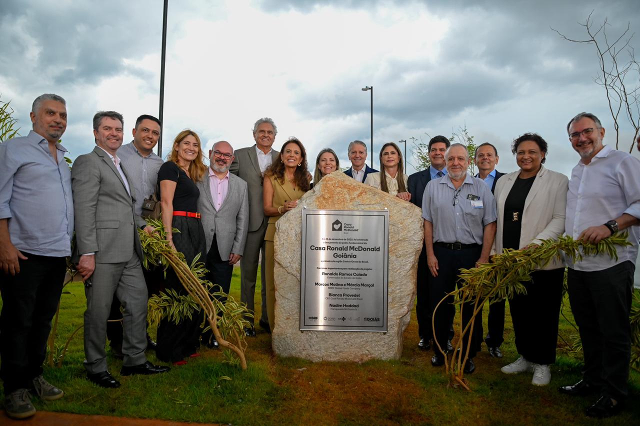 Lançamento da pedra fundamental da Casa Ronald McDonald